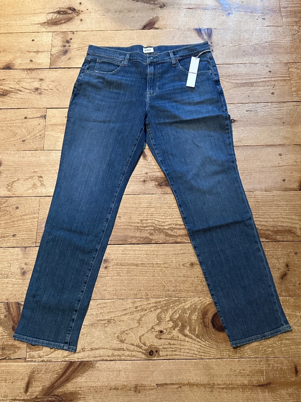 NWT Hudson Jeans Mens Blake Slim Straight Leg Jeans Blue Denim Pants 38x34